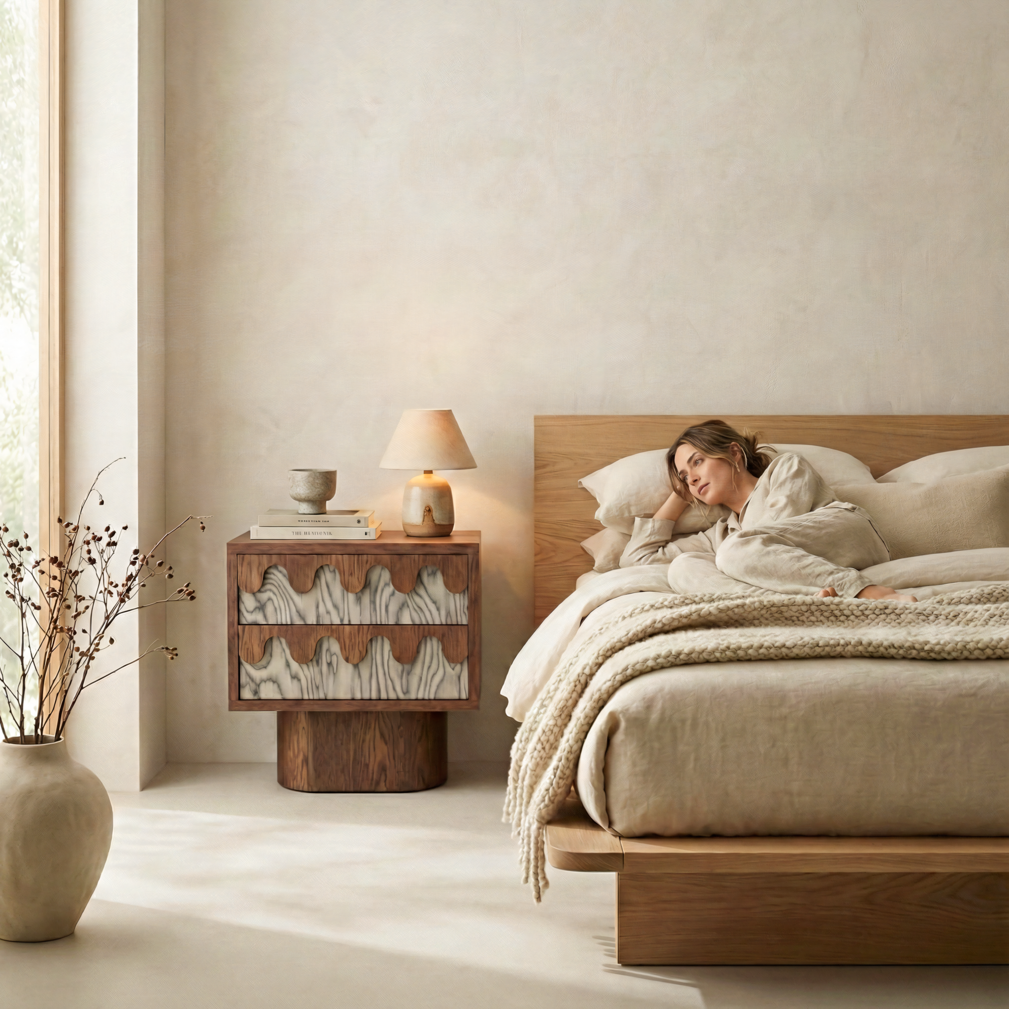 MERROW Bedside Table – Pastform Furniture